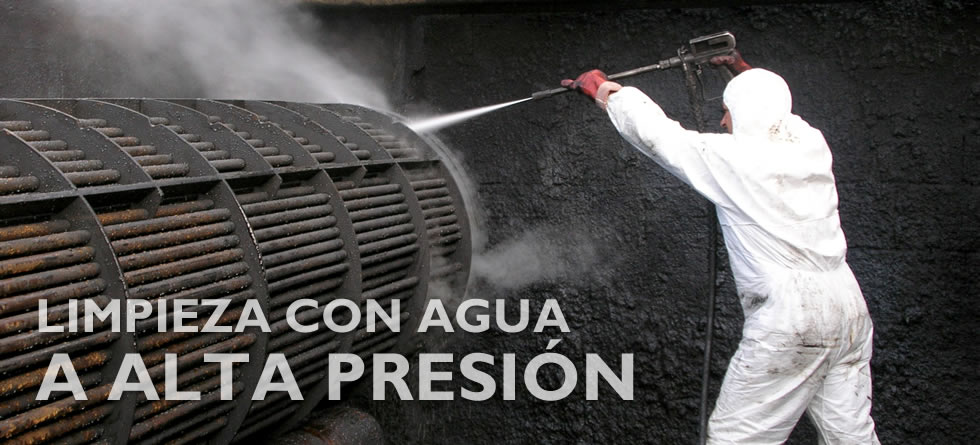 Limpieza con agua a alta presión en Tenerife